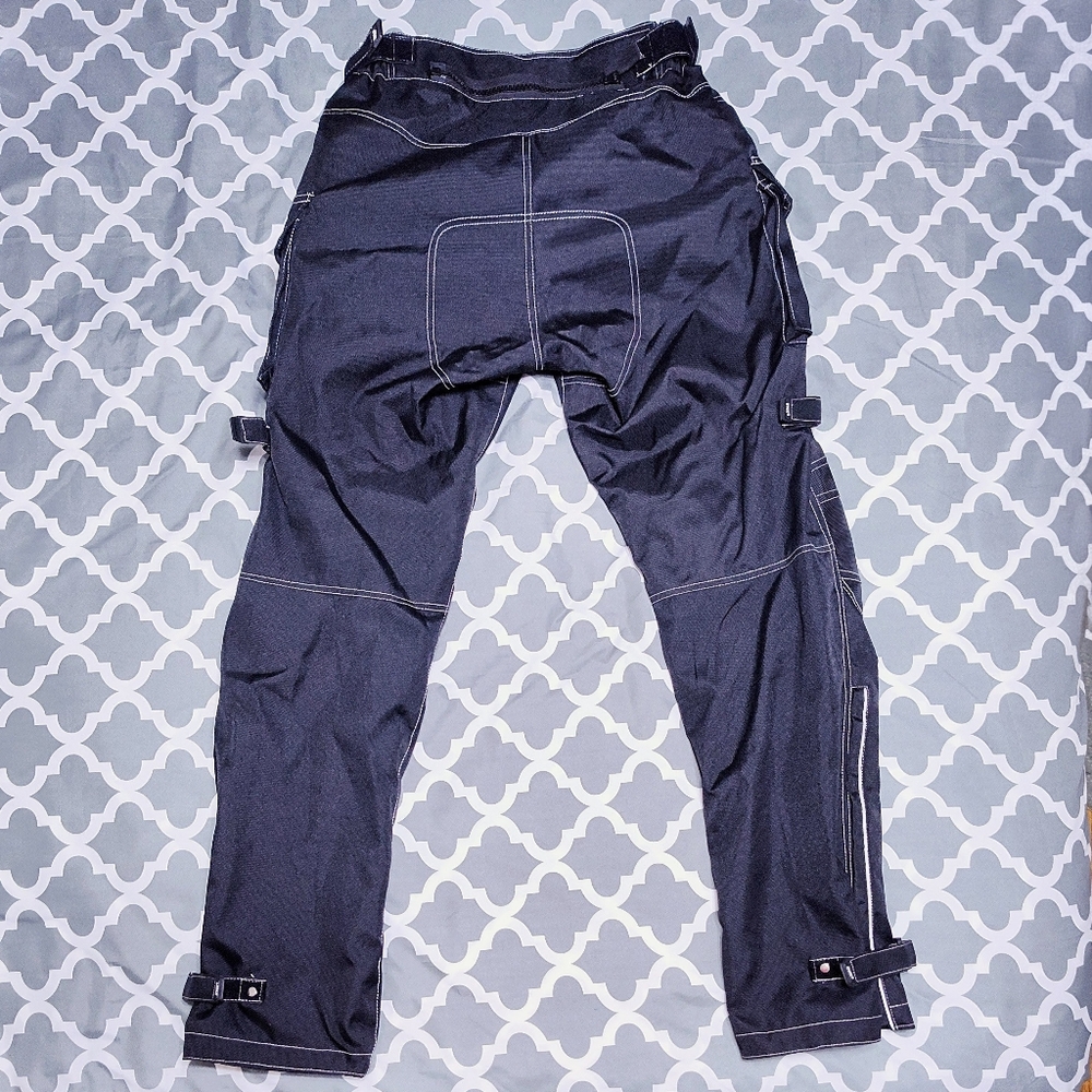 HWK Motorcycle Pants Sz S 30w / 32 Inseam Black Cordura Armor *Read Description* - Picture 4 of 15